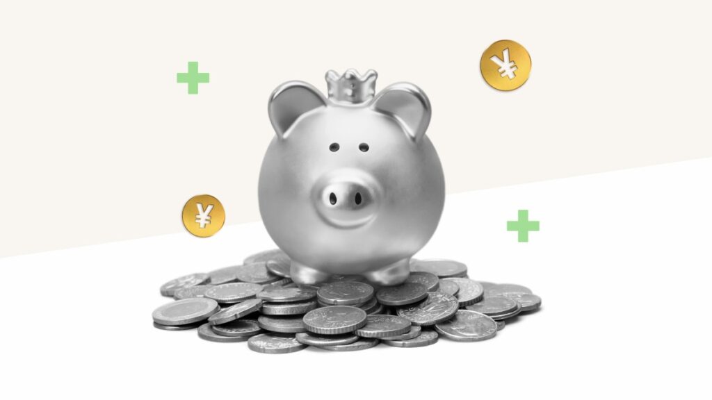 ブタの貯金箱の画像