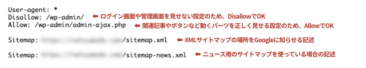 robots.txt - 通常の設定